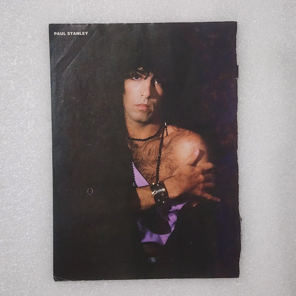 Paul Stanley of KISS & Precious Metal B&W vintage poster clipping 8x10 1990s